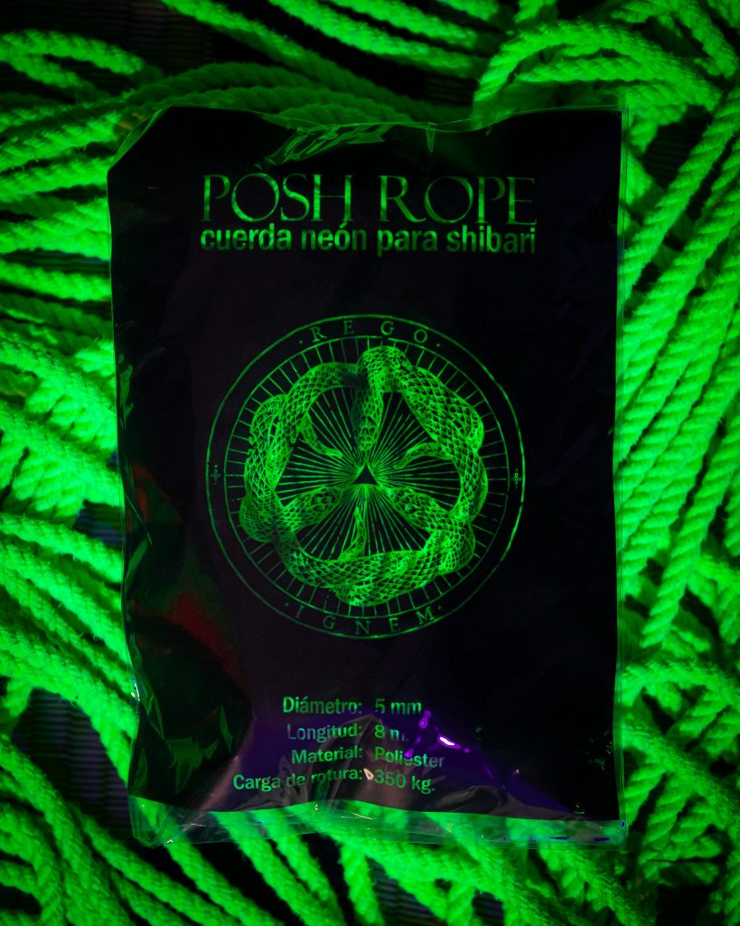 Producto: cuerda neón para shibari amarilla.