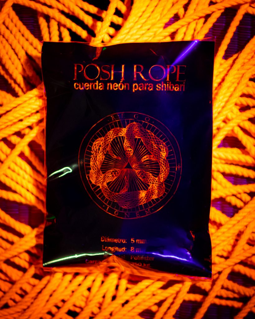 Producto: cuerda neón para shibari naranaja.